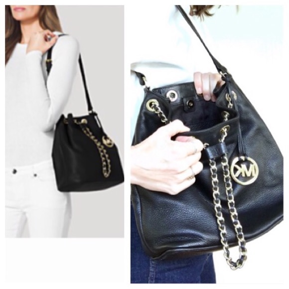 KORS Michael Kors Handbags - Michael Kors Frankie leather bucket bag